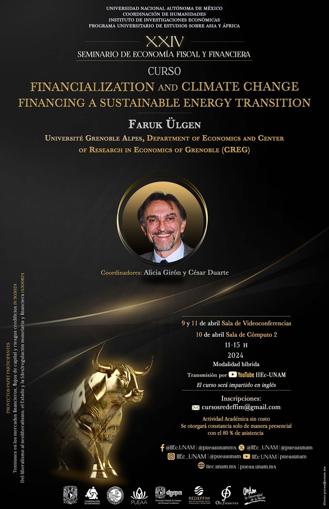 Curso: Financialization and Climate Change Financing a Sustainable Energy Transition