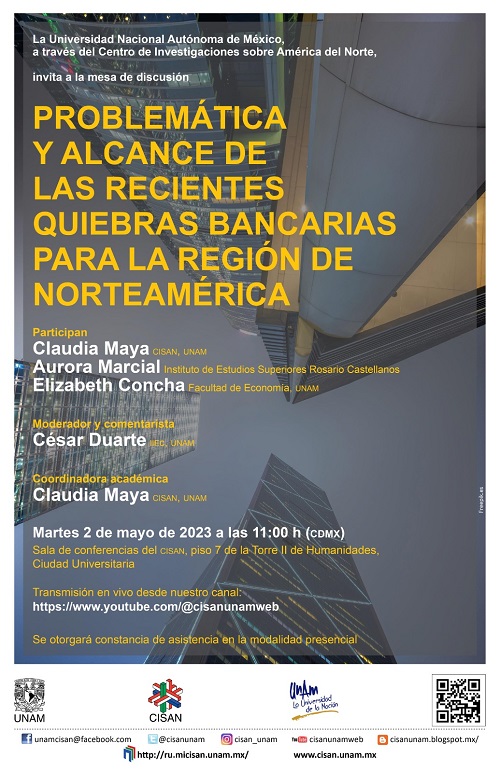Mesa de discusión: Problemática y alcance de las recientes quiebras bancarias para la región de norteamérica